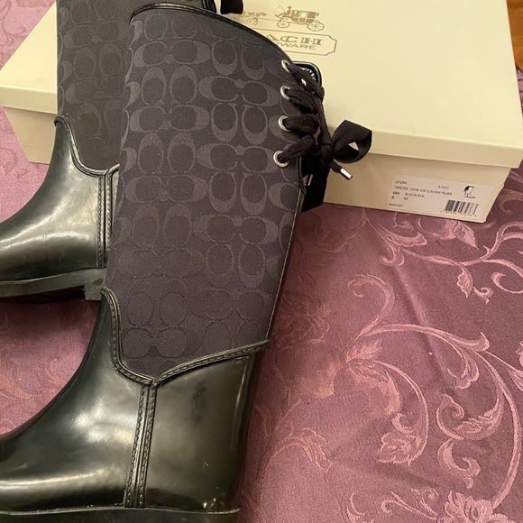 Coach Rain Boots - 2 pairs - Picture 2 of 6